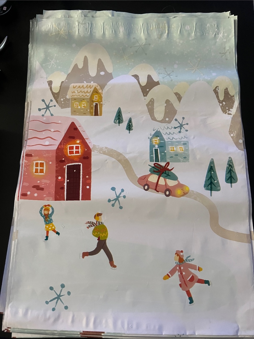 Poly Mailers (25) Winter Village